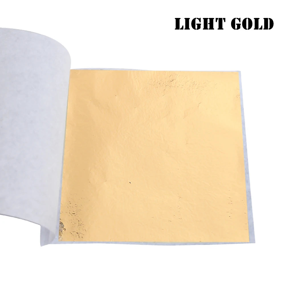 Imitation Gold Leaf Gild Foil 10Sheets 8x8.5cm