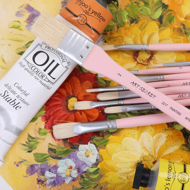 ArtSecret Hog Bristle Brushes