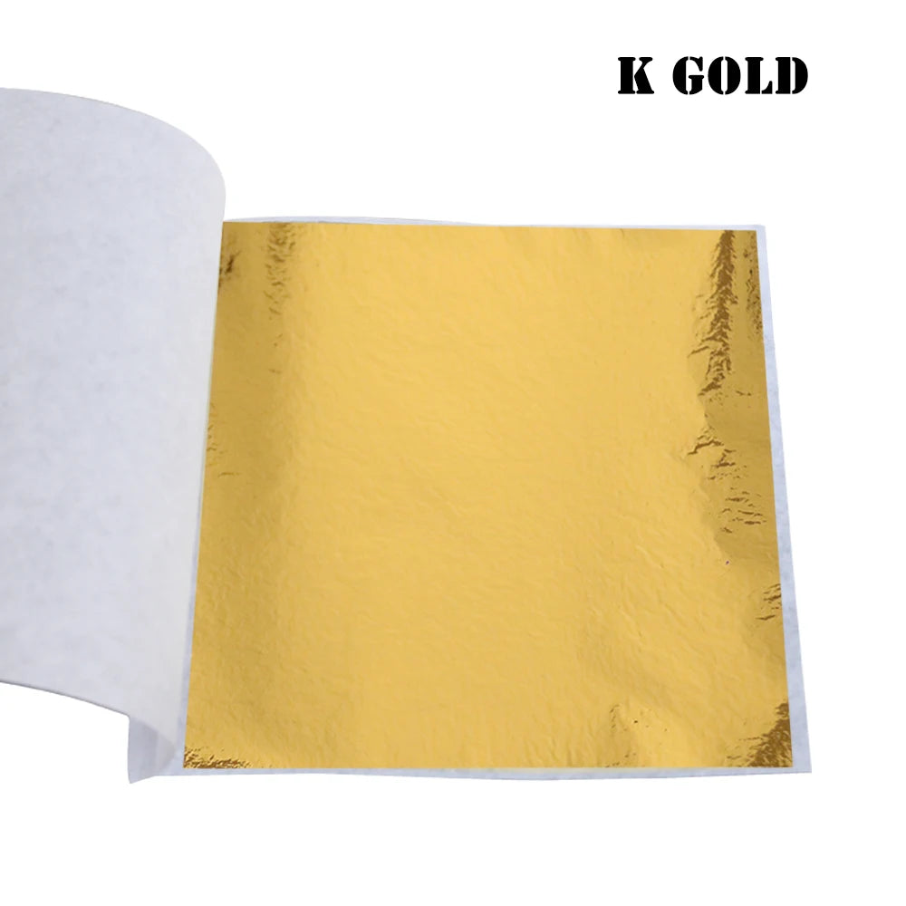 Imitation Gold Leaf Gild Foil 10Sheets 8x8.5cm