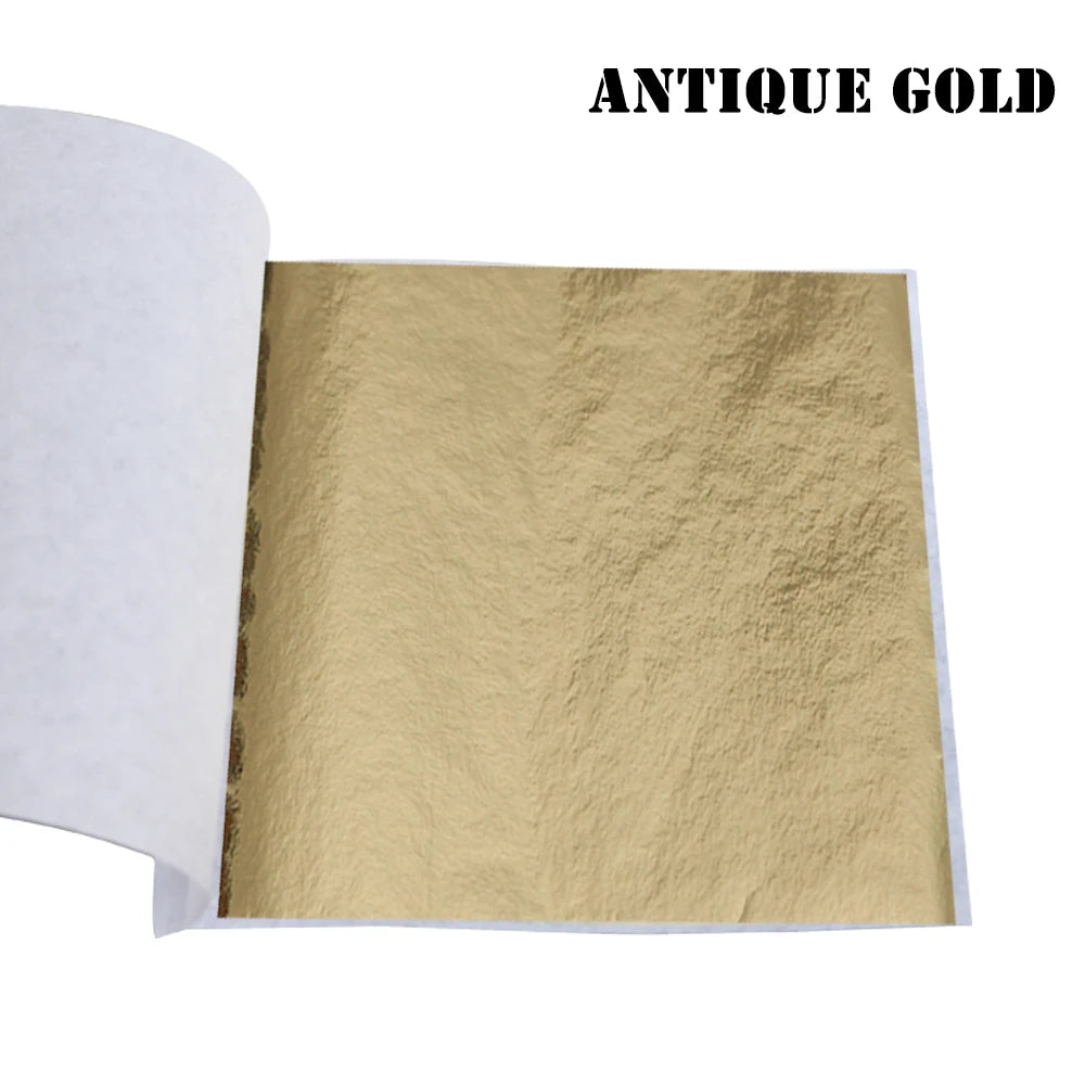 Imitation Gold Leaf Gild Foil 10Sheets 8x8.5cm