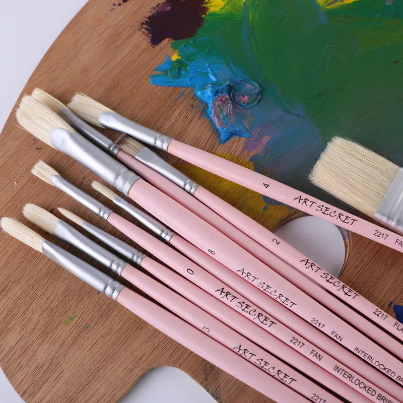 ArtSecret Hog Bristle Brushes