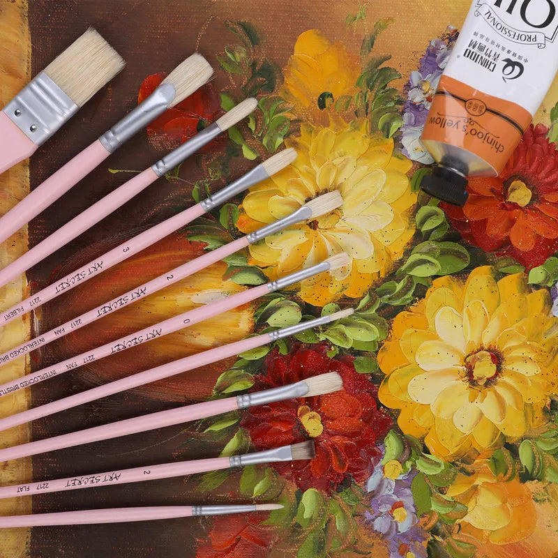 ArtSecret Hog Bristle Brushes