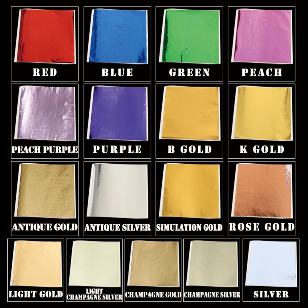 Imitation Gold Leaf Gild Foil 10Sheets 8x8.5cm
