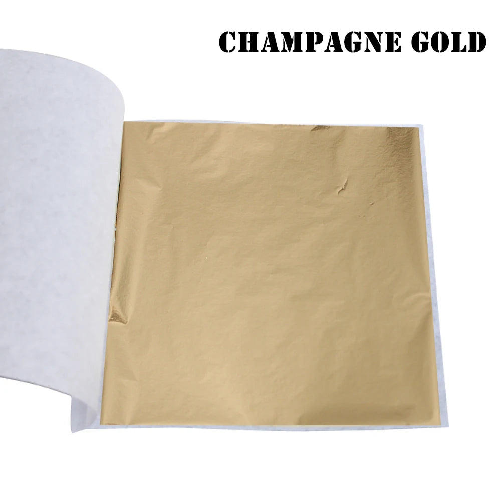 Imitation Gold Leaf Gild Foil 10Sheets 8x8.5cm