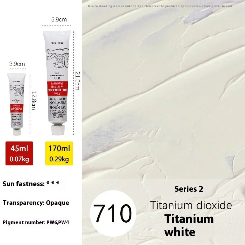 170ml Large Tubes Oil Paint Non-Toxic Excellent Tinting Strength Mixable for Canvas Painting Artists Beginners DIY Art Supplies