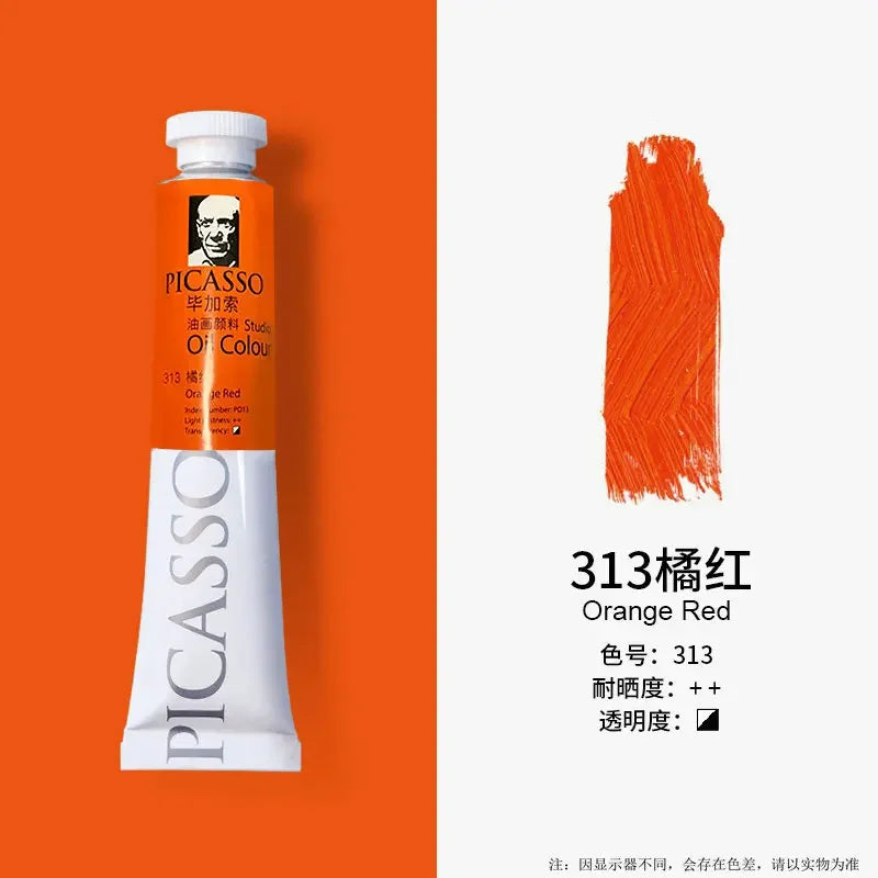 Phoenix 50ml/tube Oil Paint Quick Drying High Saturation with Creamy Texture and Consistency for Artists, Students, Beginers
