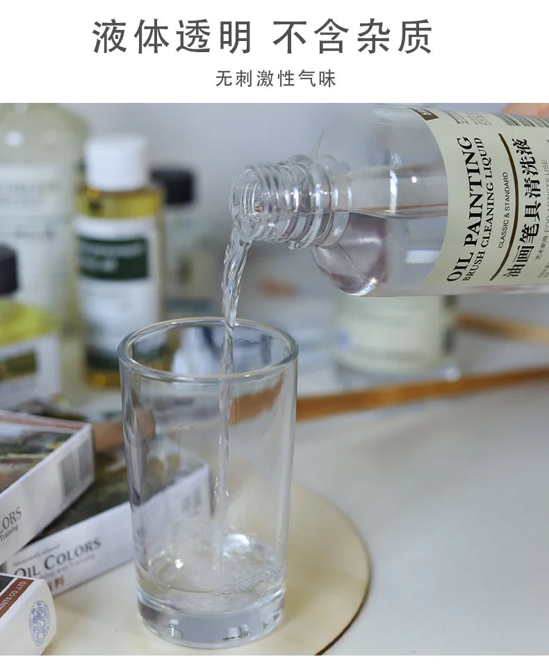 500ml Professional Oil Painting Medium Kit Varnishing Oil, Linseed & Walnut Oil for Artists - Non-Toxic Art Supplies
