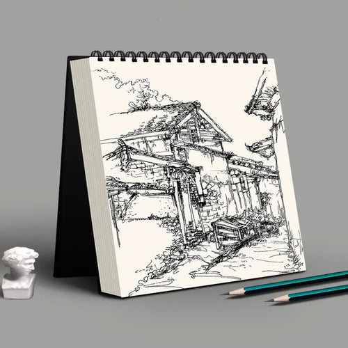 30 Sheets 8K 16K Coil Sketchbook Spiral Bound Eco-Friendly Thick Drawing Paper Acid Free A4 A5 A6 Artist Sketch Pad Oil Painting
