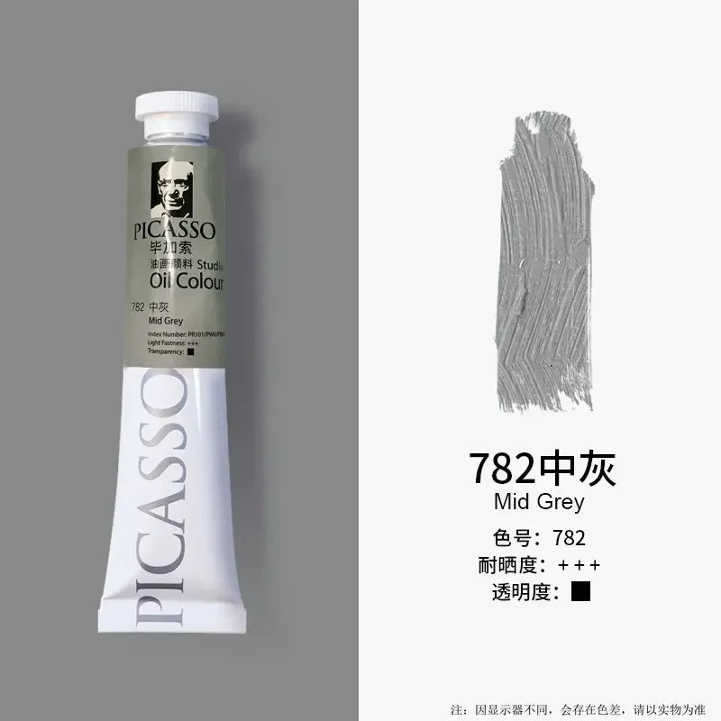 Phoenix 50ml/tube Oil Paint Quick Drying High Saturation with Creamy Texture and Consistency for Artists, Students, Beginers