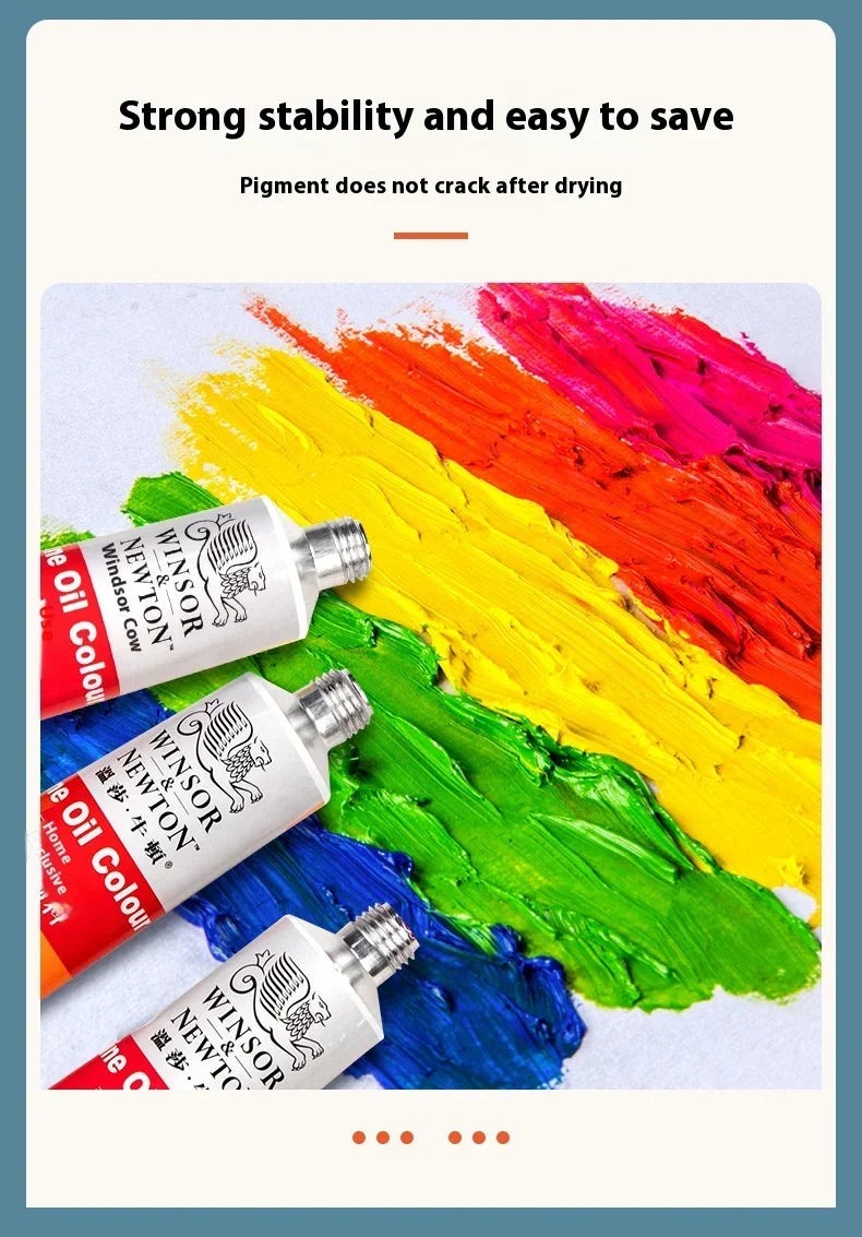 170ml Large Tubes Oil Paint Non-Toxic Excellent Tinting Strength Mixable for Canvas Painting Artists Beginners DIY Art Supplies