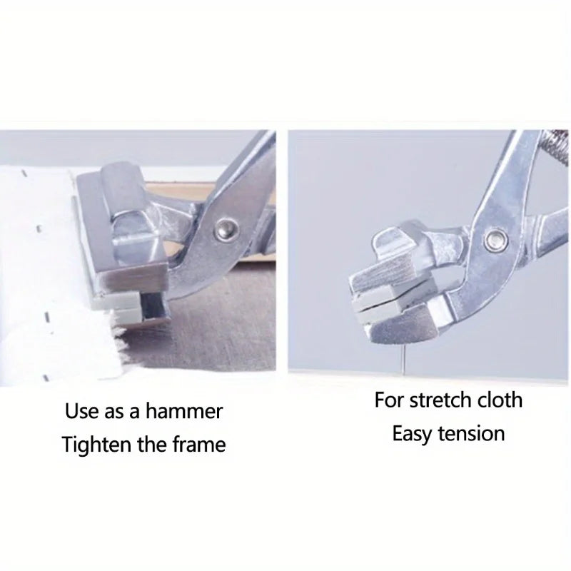 Oil Painting Canvas Stretching Plier Heavy Duty Zinc Alloy Webbing Stretcher Tool for Stretching Oil Paint