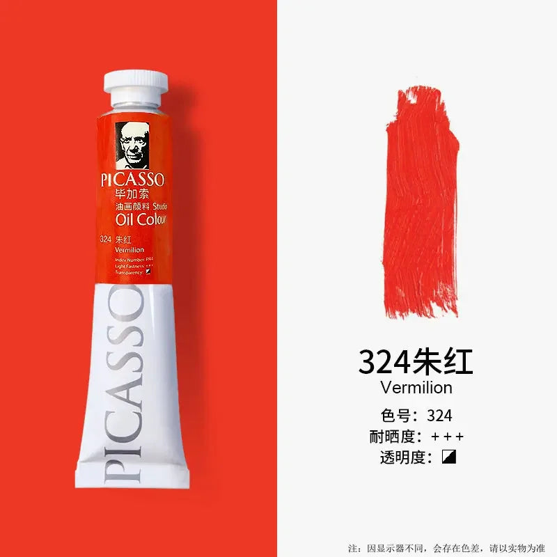 Phoenix 50ml/tube Oil Paint Quick Drying High Saturation with Creamy Texture and Consistency for Artists, Students, Beginers