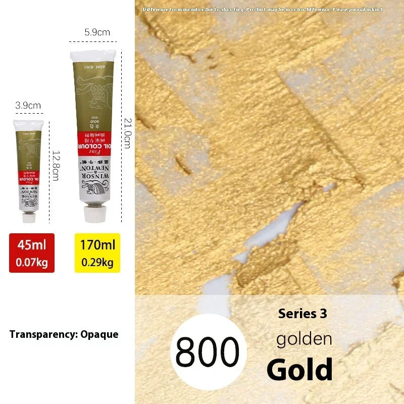 170ml Large Tubes Oil Paint Non-Toxic Excellent Tinting Strength Mixable for Canvas Painting Artists Beginners DIY Art Supplies
