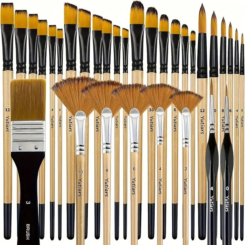 Premium Nylon Bristle Brush Set
