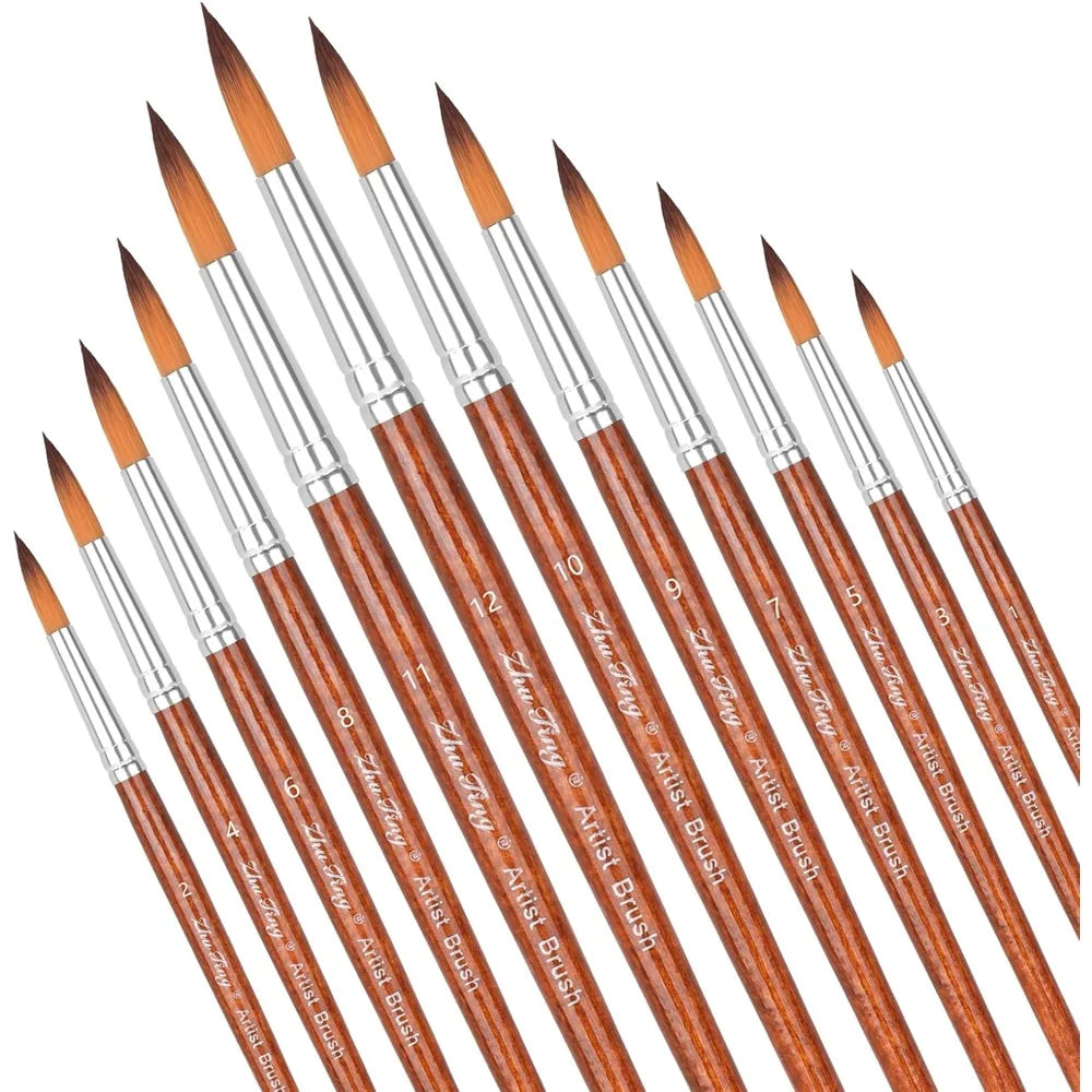 Paint Brushes 12pcs Set