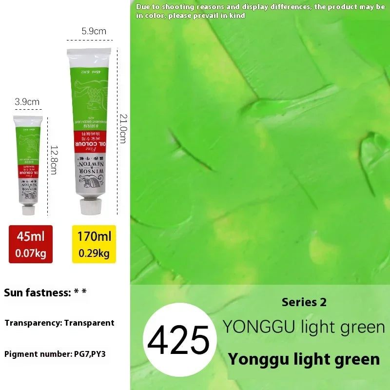 170ml Large Tubes Oil Paint Non-Toxic Excellent Tinting Strength Mixable for Canvas Painting Artists Beginners DIY Art Supplies