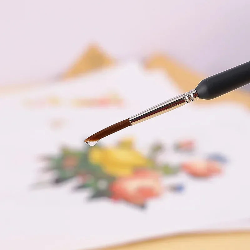 11Pcs/Set Brushes For Gouache Oil Watercolor Craft Painting