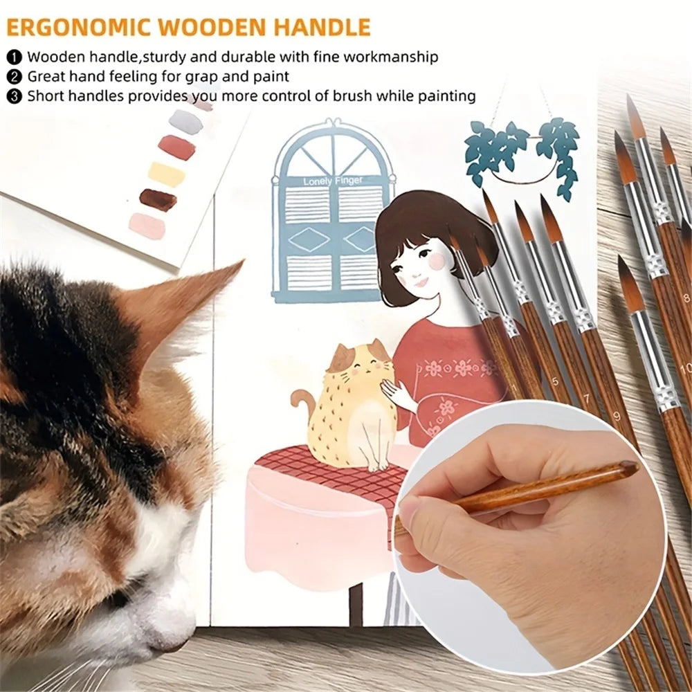 Paint Brushes 12pcs Set