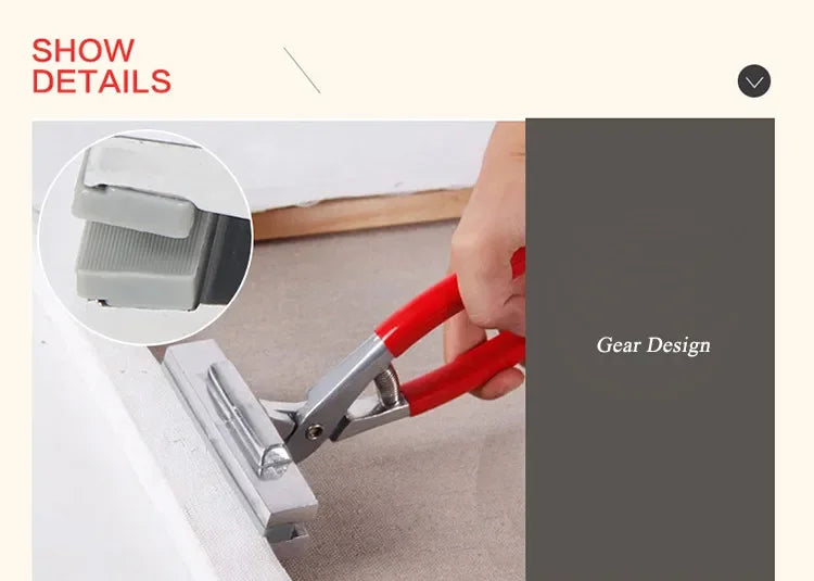 12cm Oil Painting Pliers ,Red Handle Clamp Cloth Stretched Canvas Pliers,Painting Stretch Fabric Clamp Pliers Art Supplies