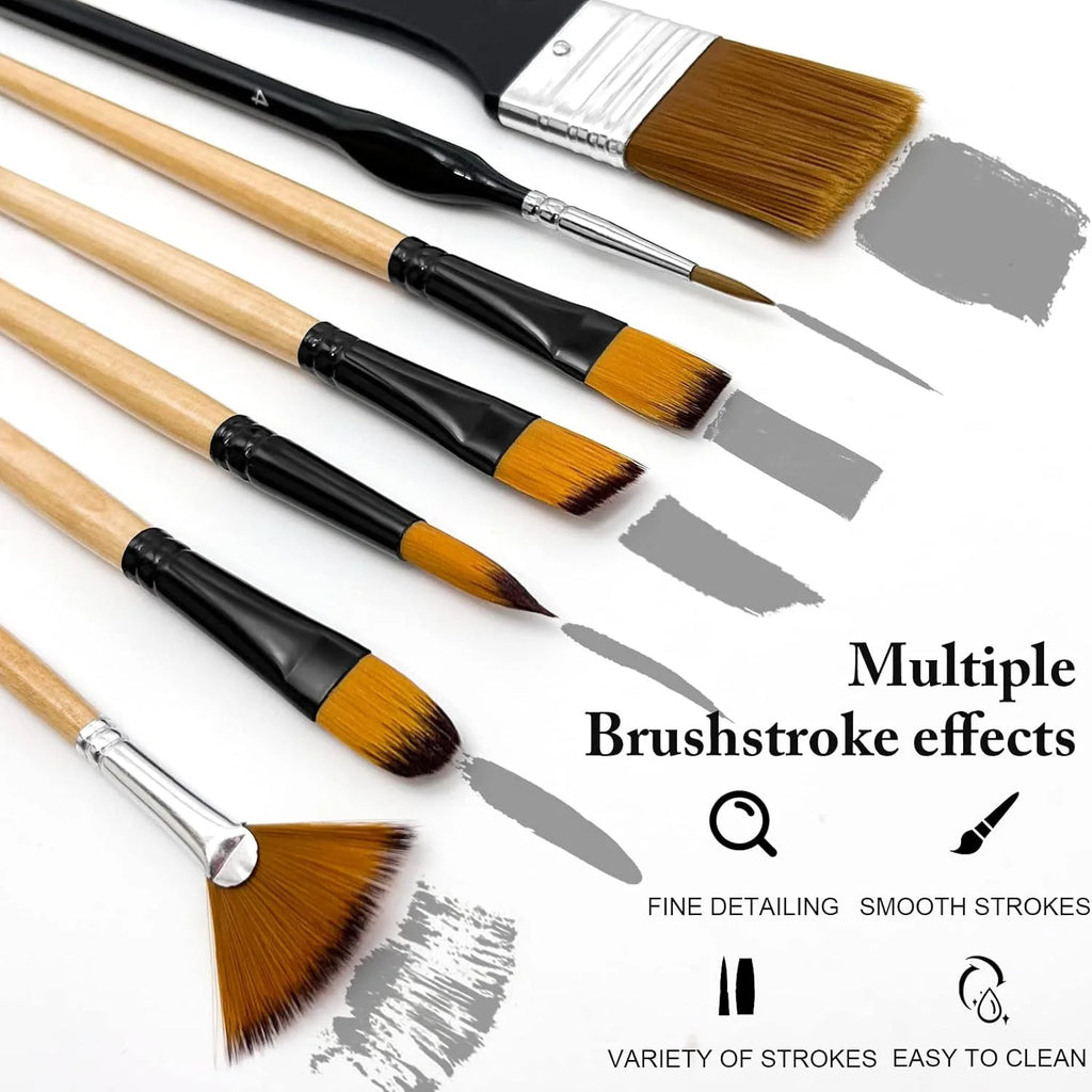 Premium Nylon Bristle Brush Set