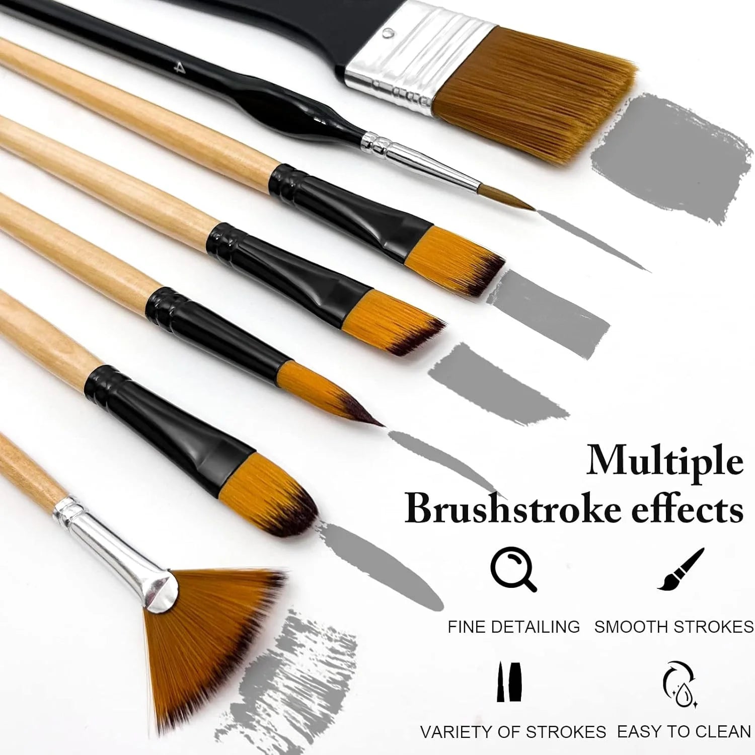 Premium Nylon Bristle Brush Set