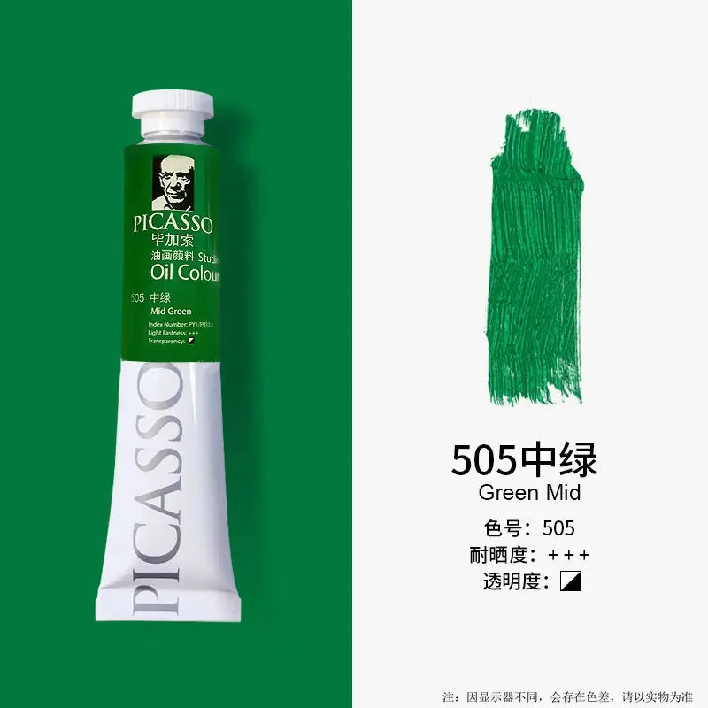 Phoenix 50ml/tube Oil Paint Quick Drying High Saturation with Creamy Texture and Consistency for Artists, Students, Beginers