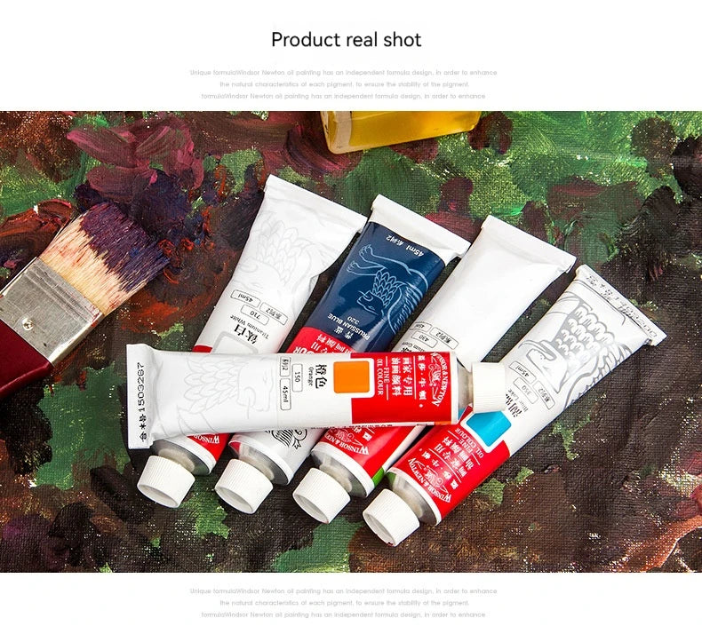 170ml Large Tubes Oil Paint Non-Toxic Excellent Tinting Strength Mixable for Canvas Painting Artists Beginners DIY Art Supplies