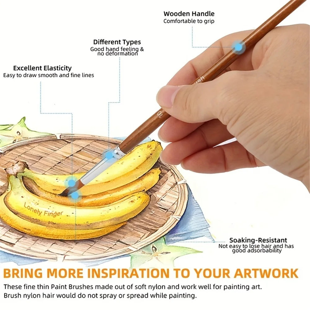 Paint Brushes 12pcs Set