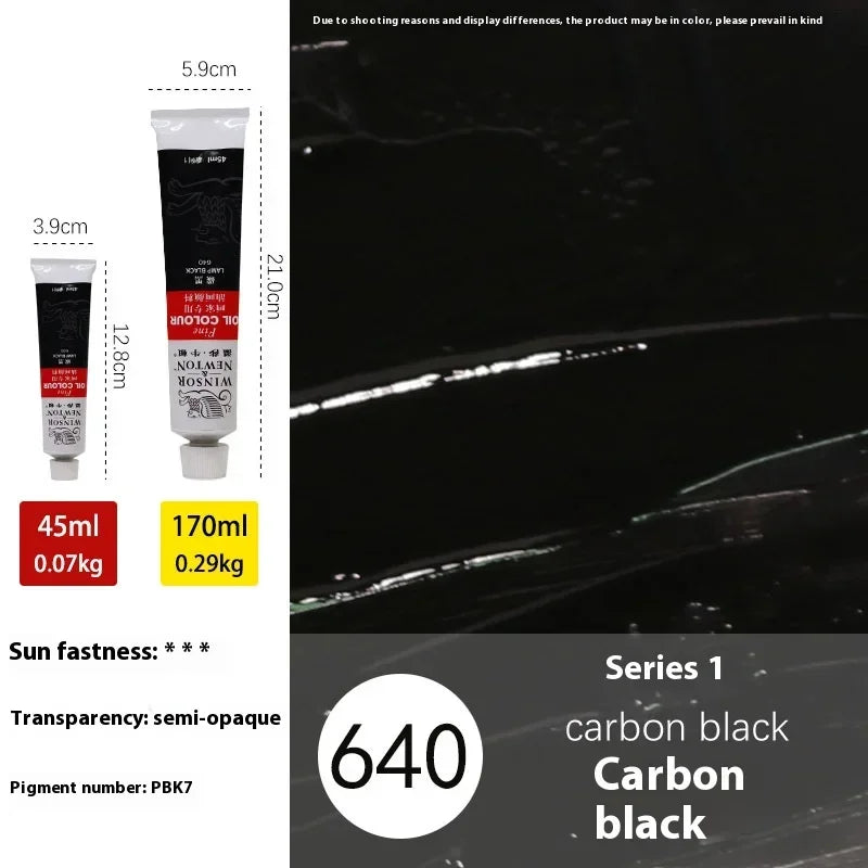170ml Large Tubes Oil Paint Non-Toxic Excellent Tinting Strength Mixable for Canvas Painting Artists Beginners DIY Art Supplies