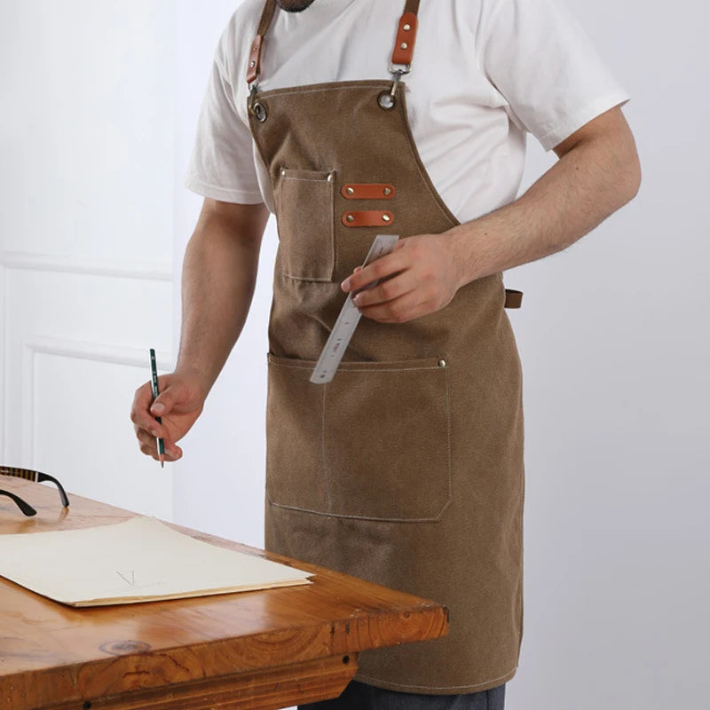 Brown Work Apron