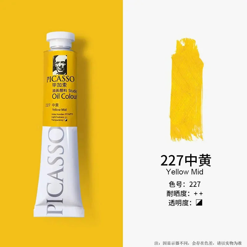 Phoenix 50ml/tube Oil Paint Quick Drying High Saturation with Creamy Texture and Consistency for Artists, Students, Beginers