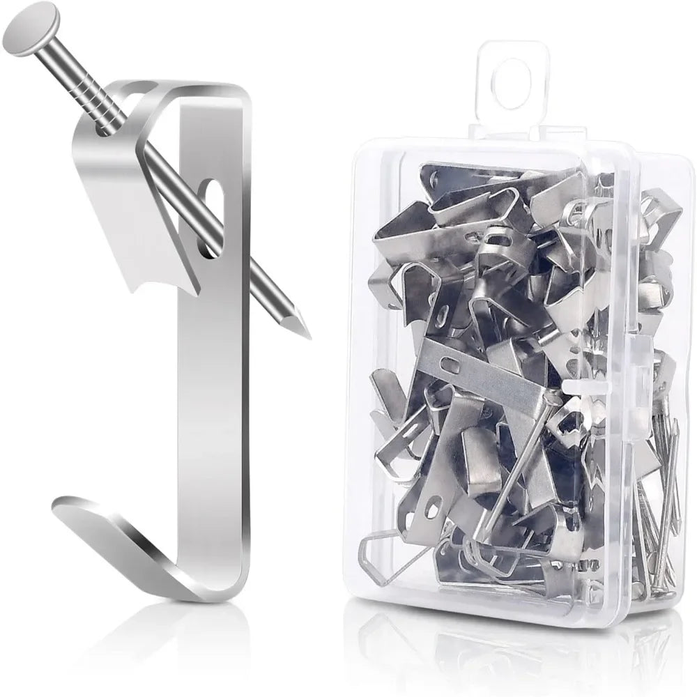 New Picture Hanging Hooks, with  Wall Hooks And Nails,Heavy Duty LE2 Hangers Hooks Picture Hanging kit for Picture Frame, Canvas
