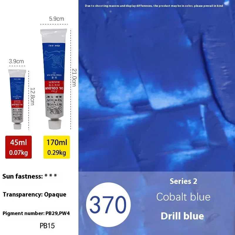 170ml Large Tubes Oil Paint Non-Toxic Excellent Tinting Strength Mixable for Canvas Painting Artists Beginners DIY Art Supplies