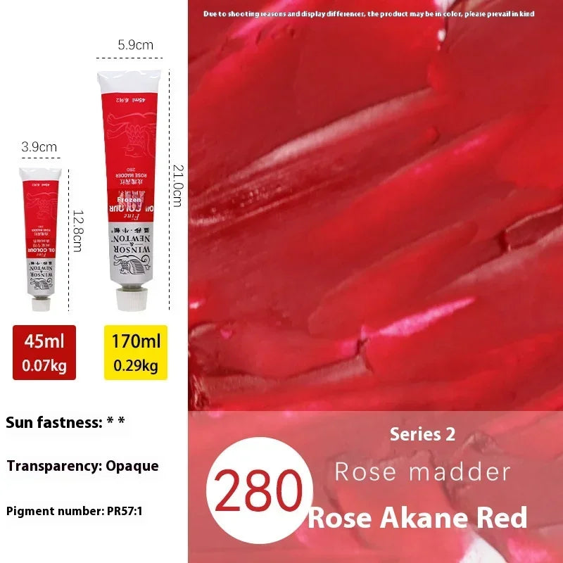 170ml Large Tubes Oil Paint Non-Toxic Excellent Tinting Strength Mixable for Canvas Painting Artists Beginners DIY Art Supplies
