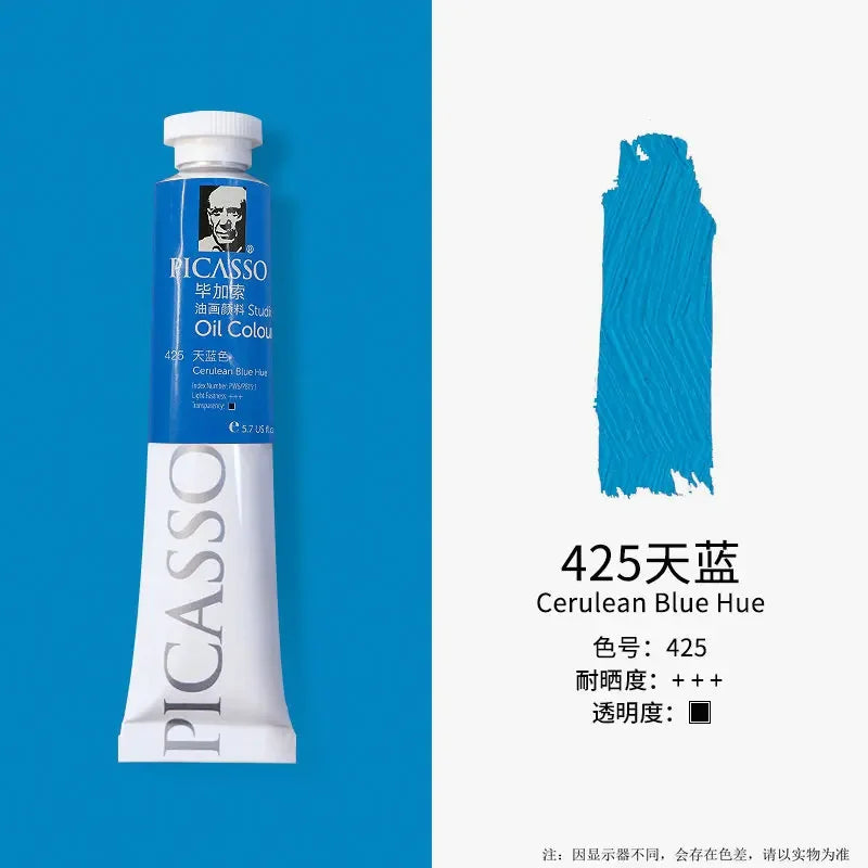 Phoenix 50ml/tube Oil Paint Quick Drying High Saturation with Creamy Texture and Consistency for Artists, Students, Beginers