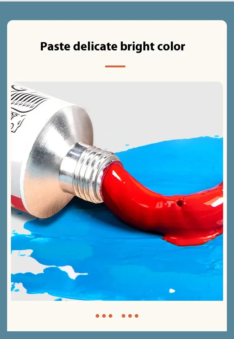 170ml Large Tubes Oil Paint Non-Toxic Excellent Tinting Strength Mixable for Canvas Painting Artists Beginners DIY Art Supplies