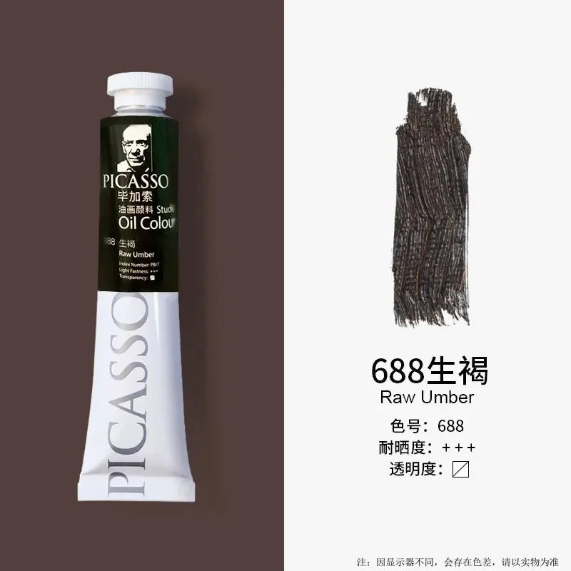 Phoenix 50ml/tube Oil Paint Quick Drying High Saturation with Creamy Texture and Consistency for Artists, Students, Beginers