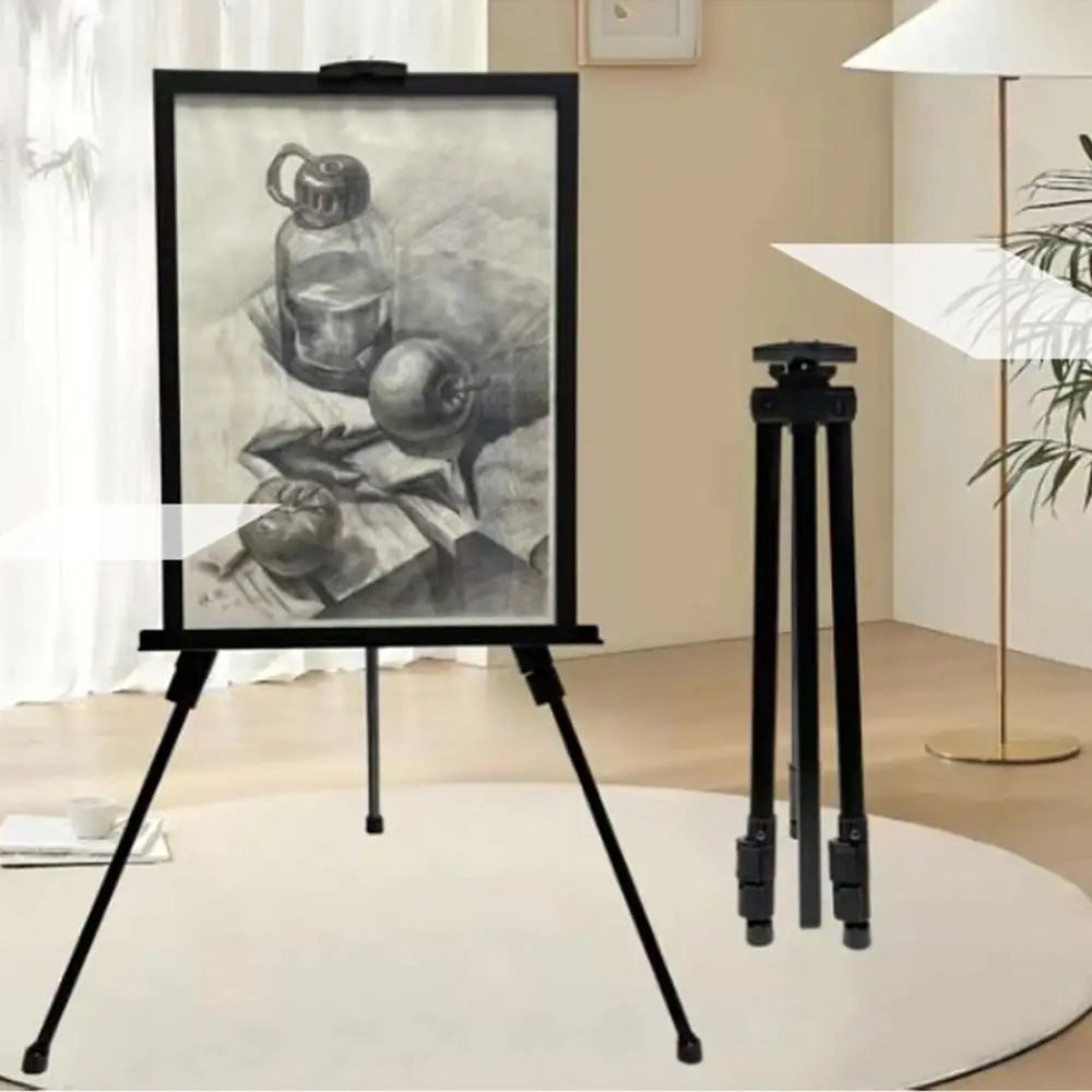 Adjustable Sketch Easel Black Silver