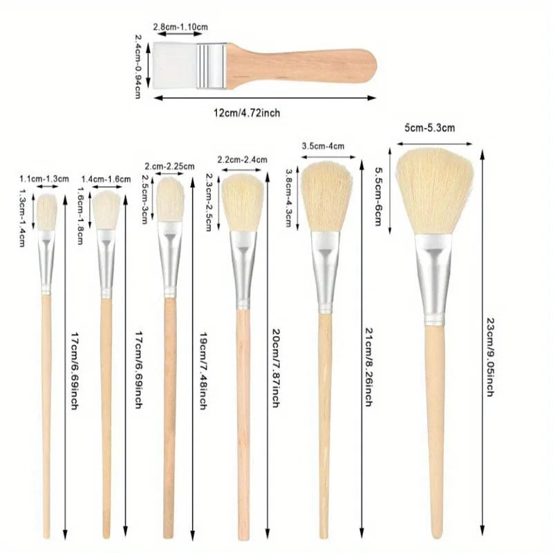 7 Pcs Mop Brush