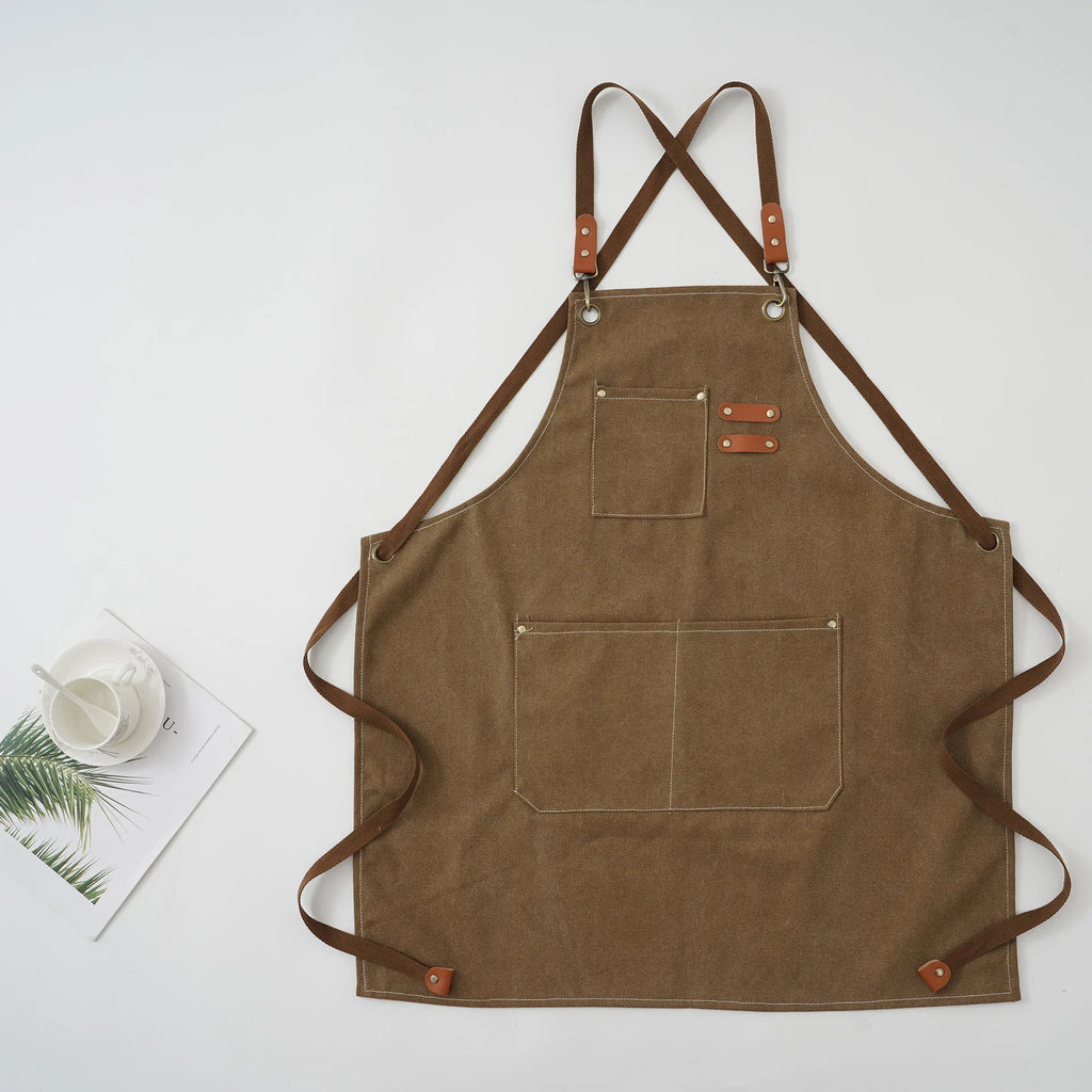 Brown Work Apron