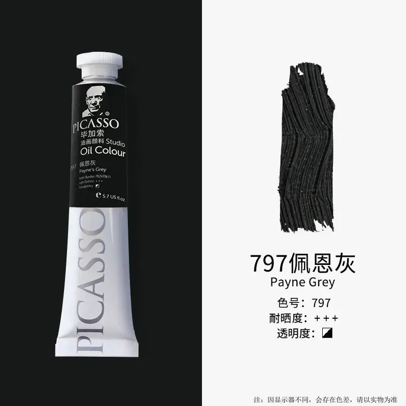 Phoenix 50ml/tube Oil Paint Quick Drying High Saturation with Creamy Texture and Consistency for Artists, Students, Beginers