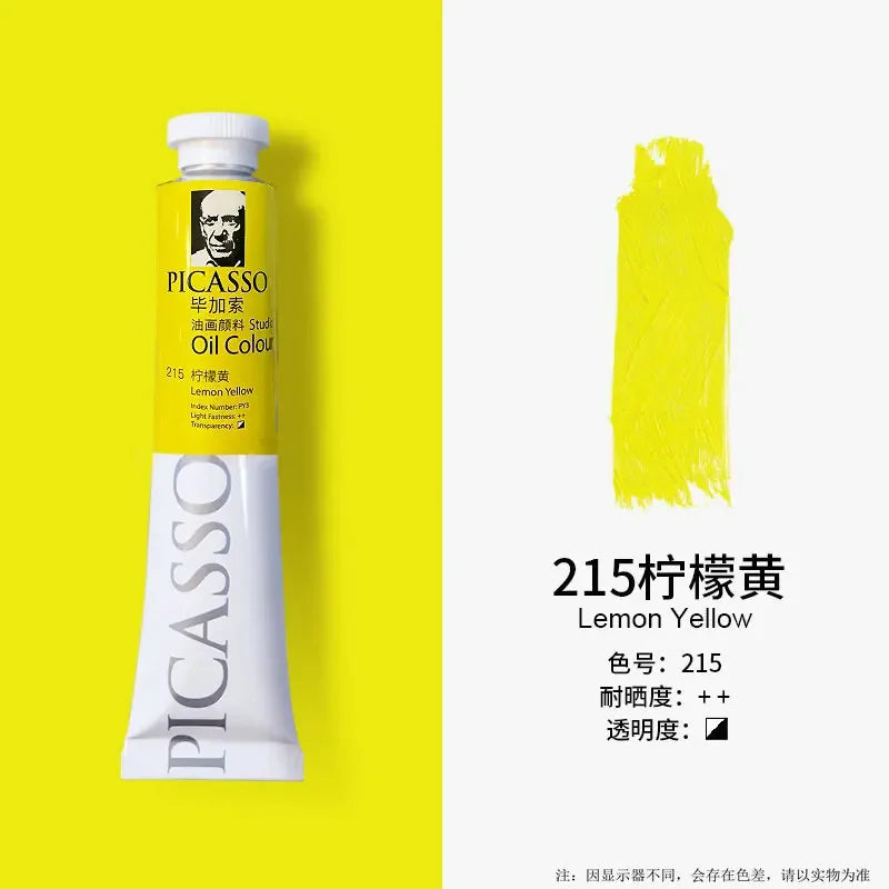 Phoenix 50ml/tube Oil Paint Quick Drying High Saturation with Creamy Texture and Consistency for Artists, Students, Beginers