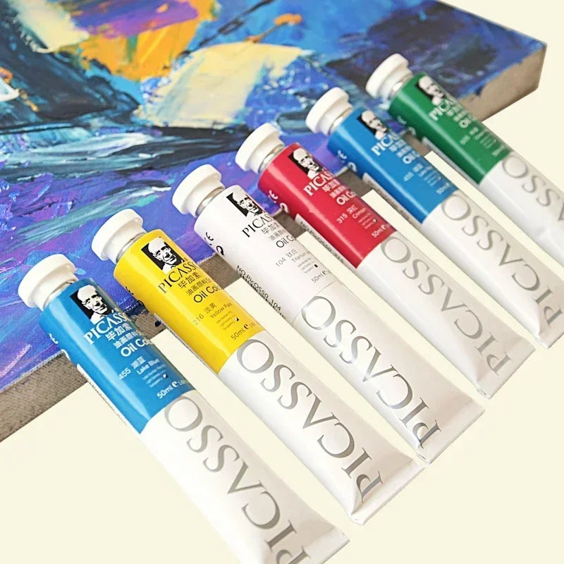 Phoenix 50ml/tube Oil Paint Quick Drying High Saturation with Creamy Texture and Consistency for Artists, Students, Beginers