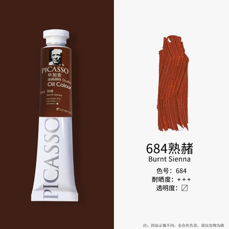 Phoenix 50ml/tube Oil Paint Quick Drying High Saturation with Creamy Texture and Consistency for Artists, Students, Beginers