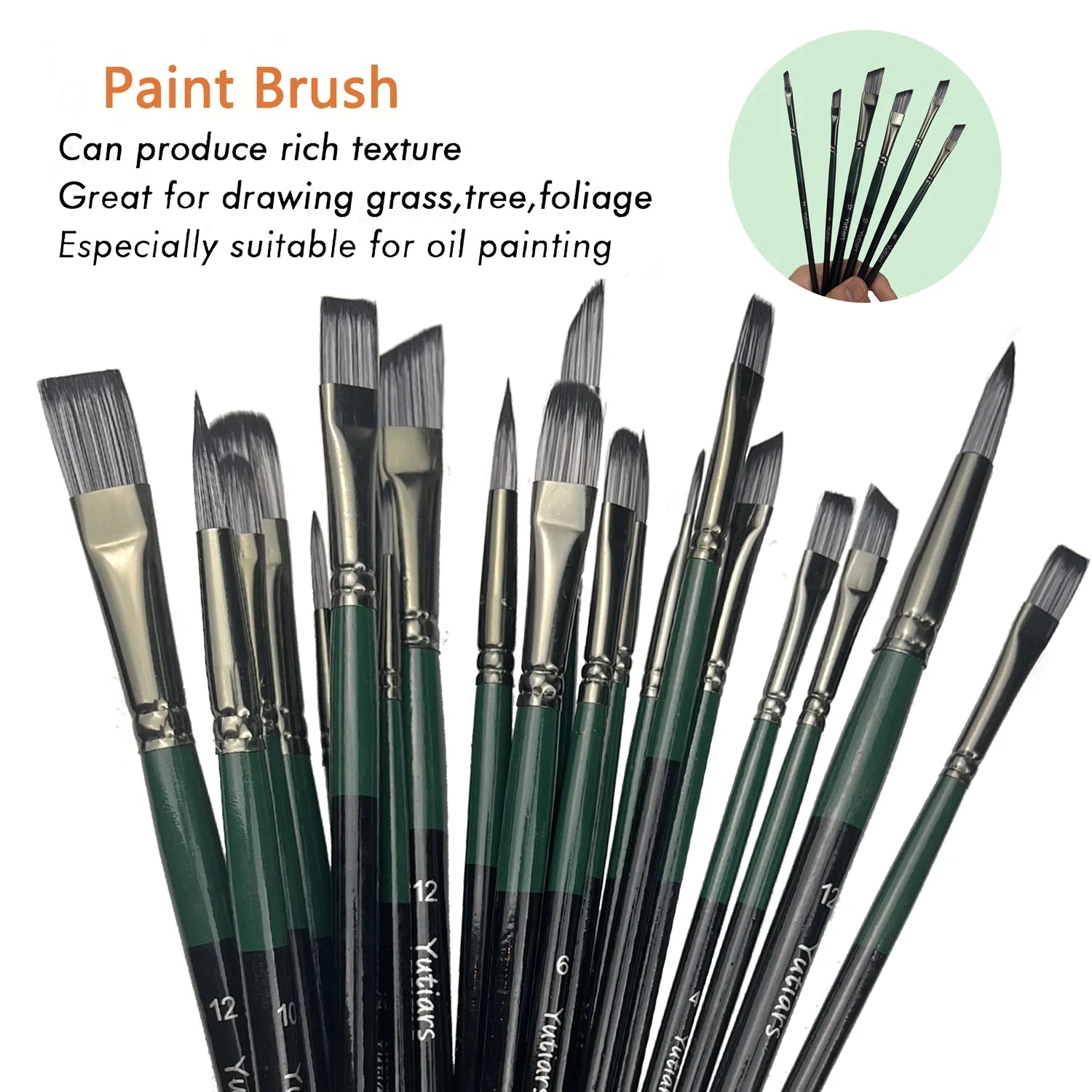24pcs Professional Artist Paint Brush Set
