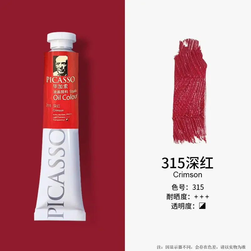 Phoenix 50ml/tube Oil Paint Quick Drying High Saturation with Creamy Texture and Consistency for Artists, Students, Beginers