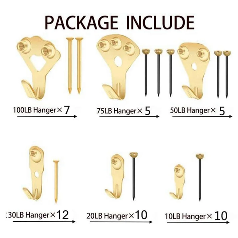 120 PCS Picture Hanging Kit