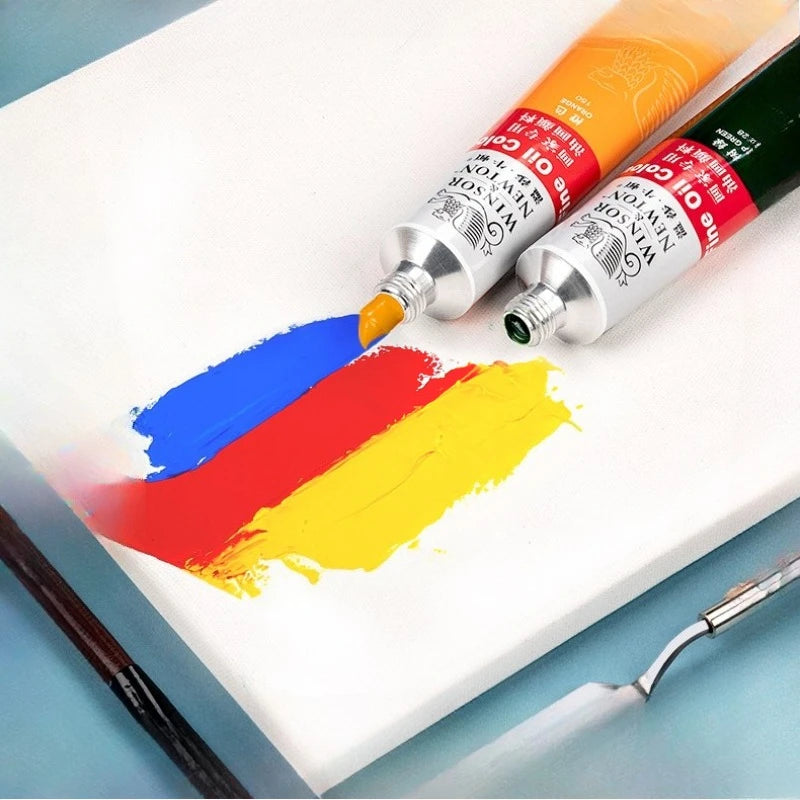 170ml Large Tubes Oil Paint Non-Toxic Excellent Tinting Strength Mixable for Canvas Painting Artists Beginners DIY Art Supplies