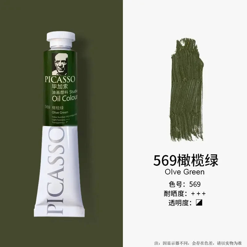 Phoenix 50ml/tube Oil Paint Quick Drying High Saturation with Creamy Texture and Consistency for Artists, Students, Beginers