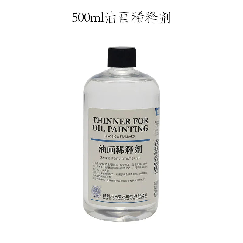 500ml Professional Oil Painting Medium Kit Varnishing Oil, Linseed & Walnut Oil for Artists - Non-Toxic Art Supplies